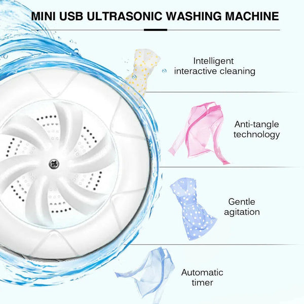 غسالة محمولة صغيرة 2 في 1 لتنظيف سريع وفعال – Mini Portable Washing Machine